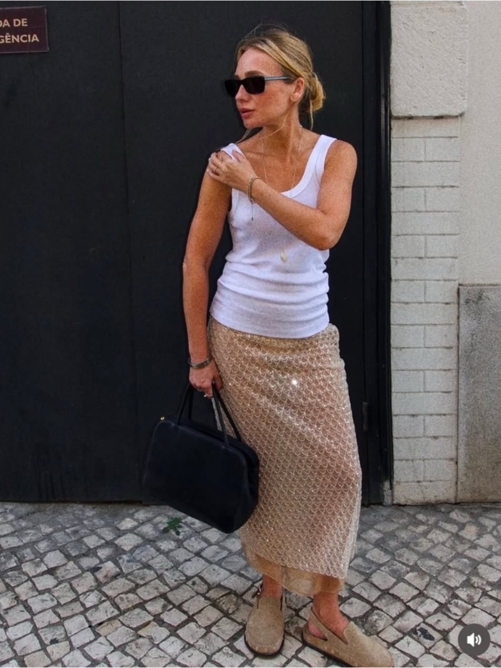 ZARA Beaded Midi Skirt Size Small LIKE MIU MIU - Picture 2 of 16